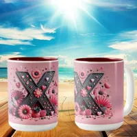 Valentine Day 3D A to Z Alphabet Coffee Mug