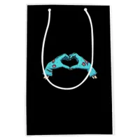 Zombie Hands Heart Halloween Spooky Medium Gift Bag