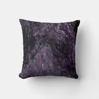 Abstract Marble| Purple Throw Pillow