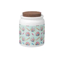 Back to School Elephant Pattern Candy Jar