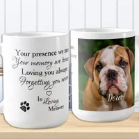 In Loving Memory Pet Memorial Photo Coffee Mug