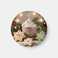Hot Cocoa and Sugar Cookies | Christmas Magnet