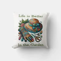 In the Garden Throw Pillow