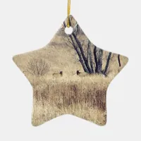Elk Ceramic Ornament