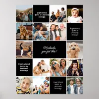 Inspirational Comfort Custom Messages & 14-Photo Poster