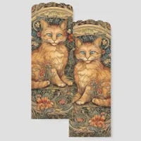 Art Nouveau Style Orange Cat Two-sided  Bookmarks