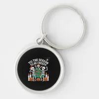Creepy Funny Skeleton Halloween Spooky Keychain
