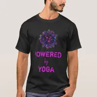 *~* Yoga Purple Crystal Sphere Men Black T-Shirt