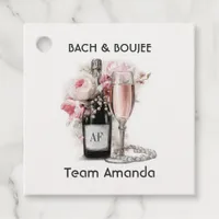 Bach & Boujee Personalized Team Bride Favor Tags
