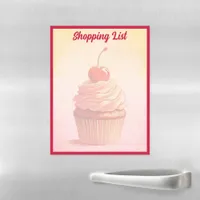 Cute Retro Style Cupcake Magnetic Dry Erase Sheet