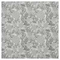 Grey Turtle Pattern Fabric