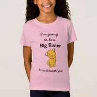 I'm going to be a Big Sister T-Shirt