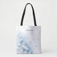 Beautiful Winter Frost Christmas Tote Bag