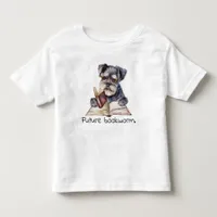 Future Bookworm Dog Reading Baby  Toddler T-shirt