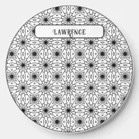 Monochrome Elegant Abstract pattern Wireless Charger