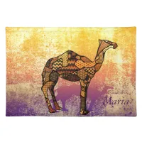 Abstract Collage Ozzy the Camel ID102 Cloth Placemat