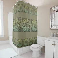 Celtic Knotwork Mandala Shower Curtain