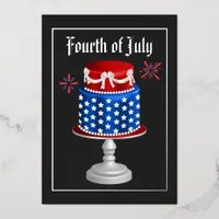 4th July Independence Day BBQ Foil Invitation