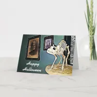 Rats, Skeletons and Witches Halloween Card