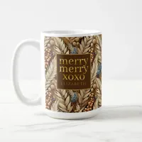 Earth Tones Christmas Merry Pattern#21 ID1009 Coffee Mug