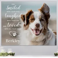 Pet Loss Pet Memorial - Remembrance Sympathy Quote Faux Canvas Print