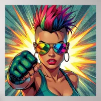 Happy Pride! Lgbtqia+ Cool Chick Poster