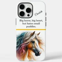 Colorful horse with flowing mane iPhone 16 pro max case