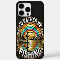 Serene Sunset Fishing iPhone 16 Pro Max Case