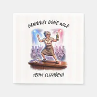 Grannies Gone Wild Funny Dancing Bachelorette Napkins