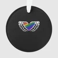Pride - Skeleton Hands Holding Heart Classic Ornament