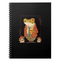 Frog Goblincore Academia Aesthetic Mushroom Notebook