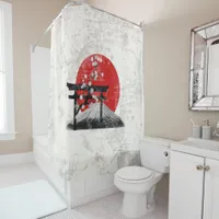 Flag and Symbols of Japan ID153 Shower Curtain