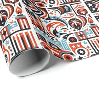 4th of July Generative Pattern Wrapping Paper