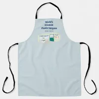 Funny Ms Frosty at plastic surgeon cartoon Apron