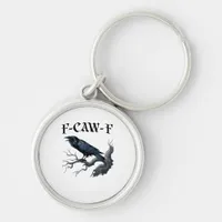 F-Caw-F Funny Bird Crow Keychain