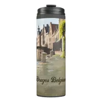 Bruges Belgium Sketch Medieval | Thermal Tumbler