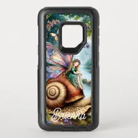 Pretty Fairy Land with cute Snail and Butterflies OtterBox Commuter Samsung Galaxy S9 Case