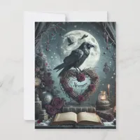 Gothic Nevermore Raven Postcard