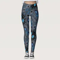 Aztec art,  vibrant, reflecting the culture leggings