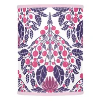 Art Nouveau Pink & Purple-Vintage Floral Scallop  Lamp Shade