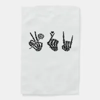 Heart And Hands Skeleton Heart Hands Soft Garden Flag