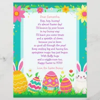 Easter Bunny Letter and Question Game for Children