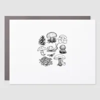 Cottagecore Aesthetic Goblincore Mushroom Snail Car Magnet