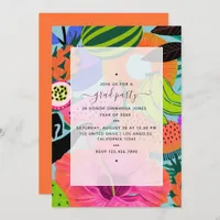 Exotic Tropical Graduation Party Invitation