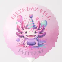 Personalized Birthday Girl | Anime Axolotl Balloon