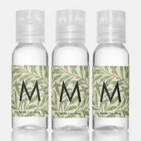 William Morris Pattern Willow Bough Monogrammed Hand Sanitizer