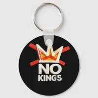 No Kings Anti Minimal Clean Design Keychain