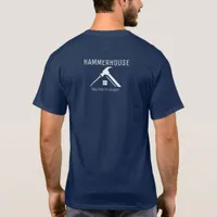 White Home Builder Construction Staff Navy T-Shirt