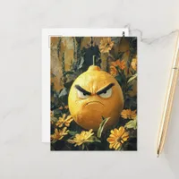 The Angry Lemon Fruit Postcard