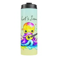 Let's Jam  | Octopus Playing Acoustic Guitar Thermal Tumbler